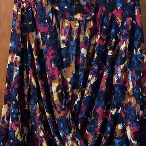 INC International Concepts Colorful Abstract Skirt